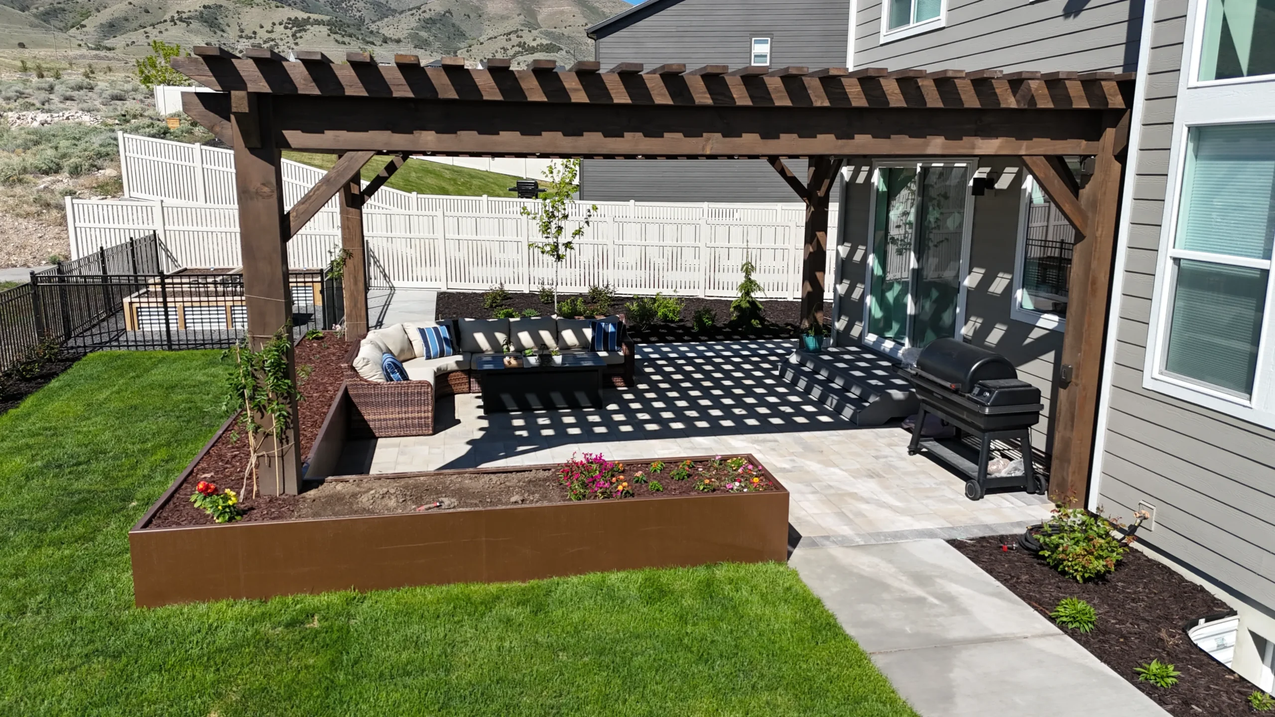 Timber pergola design